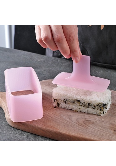 Sebze Ruloları, Dikdörtgen Bin Katlı Suşiler Vb. İçin Pirinç Muffin Kalıpları.