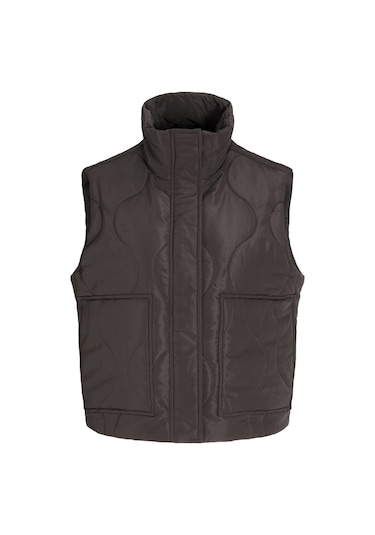 Kadin Dik Yaka Kapitone Yelek - Serena - 12278852 Bracken