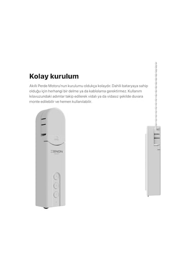 Xenon Smart Akıllı Perde Motoru Beyaz