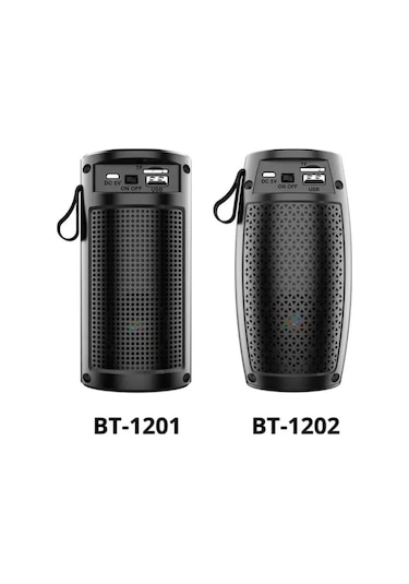 Lanfy Bt-1202 Taşınabilir Bluetooth'lu Hoparlör Renkli 360 Led