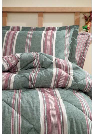 Yataş Bedding Chevron Tek Kişilik İpliği Boyalı Uyku Seti - Yeşil