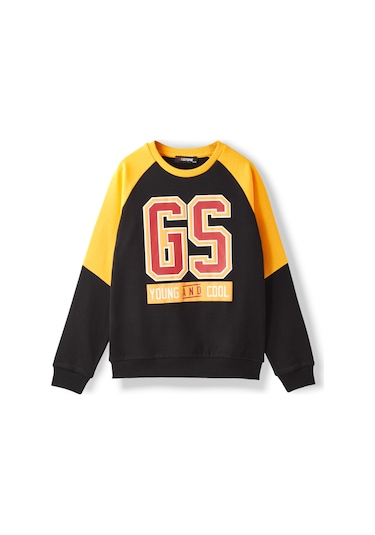 Gsstore Galatasaray Çocuk Sweatshirt C252077 Sarı - Siyah
