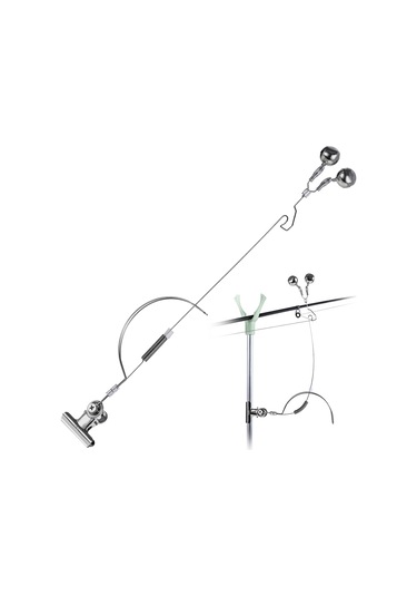 Paslanmaz Çelik Balıkçılık Isırığı Alarmı Gece Balıkçılık Olta Yemi Alarmı İkili Zillerle