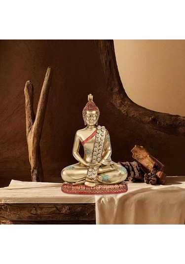 Suntek Tayland Buda Heykeli Çiftlik Evi Tatil Yemek Odası 14x7.5x19.5 Cm