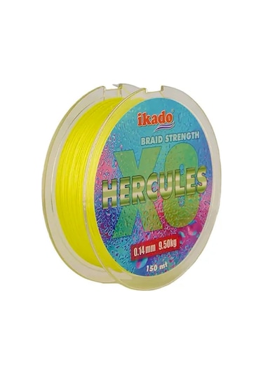 İkado Hercules 8x 150mt İp Misina Sarı 0,14 Mm