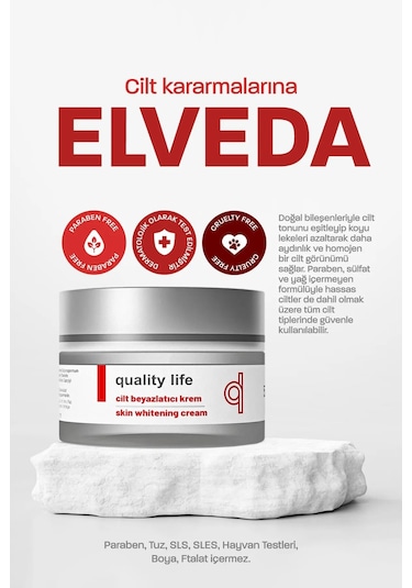 Quality Life Cilt Beyazlatıcı Krem 2 x 50 ML