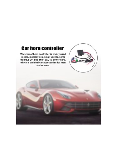 Skycity 12v-24v Otomobil Halka Kontrolörü, 10 Farklı Ses Seçeneği, Su Geçirmez Abs Malzeme, Araba-motosiklet-utility Araçları İçin
