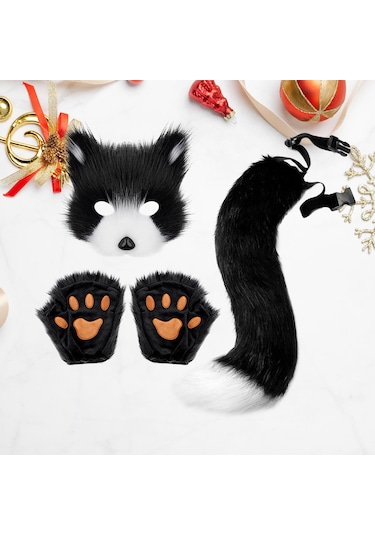 Suntek Therian Maskesi Ve Kuyruk Seti Pençe Eldivenleri Festival