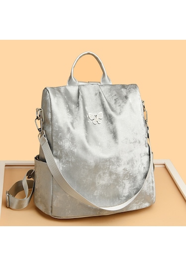 Fiyonk Büyük Kapasiteli Sırt Çantası Yeni Stil Doku Çok Amaçlı Üniversite Öğrencisi Sırt Çantası Şık Omuz Sırt Çantası Mavi Ana Resim Rengi Diğer