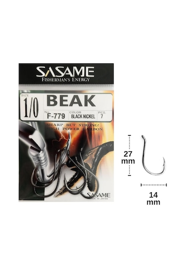 Sasame F-779 No:1/0 Beak Olta İğnesi 7 Adet