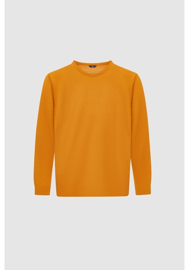 Ds Damat Regular Fit Sarı Düz Kazak 1hc060196016m 501