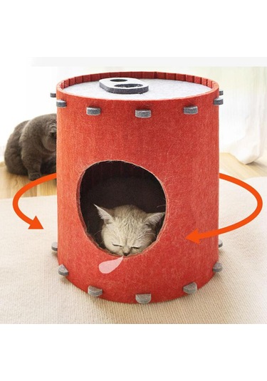 Suntek Kedi Yatağı Mağara Yatak Aşınmaya Dayanıklı Hideout