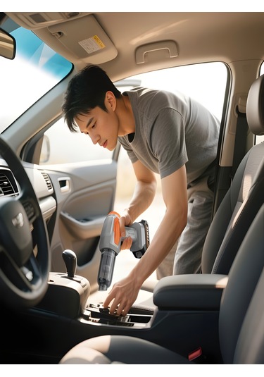 20000pa 120w Güçlü Emişli Çift Bataryalı Kablosuz Vakumlu Üflemeli Mini Araç Süpürgesiv -