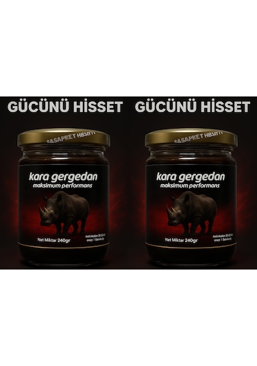 Ultimate Power Kara Gergedan Performans Macun 2 x 240 G