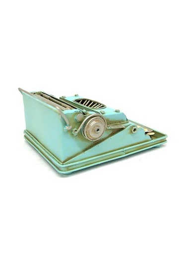 Dekoratif Metal Daktilo Biblo Hediyelik