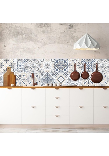 10 Adet Avrupa Retro Kiremit Etiket Mutfak Backsplash Yağ Geçirmez Banyo Duvar Çıkartma Yapışkanlı Sert Duvar Sticker Dğ. 56652264 Diğer