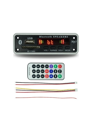12v Uzun Bluetooth Dekoder Kartı Mp3 Modülü - Kayıpsız Bluetooth Anakart Stokta