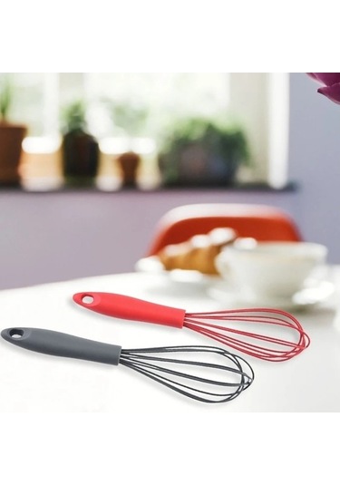 Fastbuy Mini Manuel Yumurta Çırpıcı Mikser Seti, Silikondan Pratik Yumurta Karıştırıcı Çırpma Teli, Fırın Kek Kurabiye Pasta Diğer