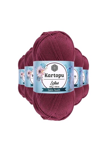 5 Adet Lotus Bikini Büstiyer Bluz Örgü İpi  K756 Begonvil