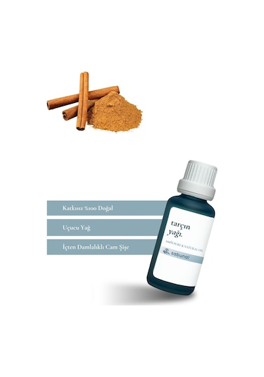 Sabunal Tarçın Yağı 30 ML - Aromaterapi - Saç ve Cilt Bakım Yağı