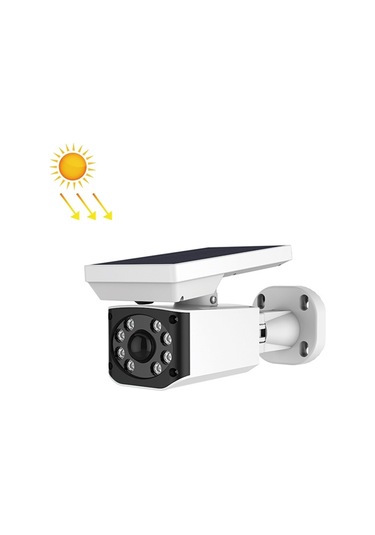 Sones Led Simülasyon Güvenlik Kamerası Güneş Enerjili Lamba Ip65 Su Geçirmez Hırsızlığa Karşı İnsan Vücudu İndüksiyonlu Avlu Spot Işığı Beyaz