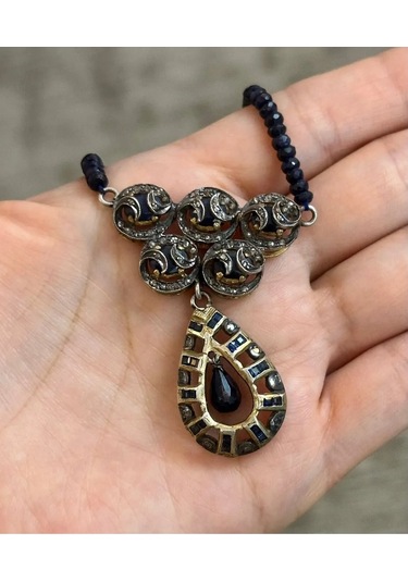 Safir Elmas Kolye 111