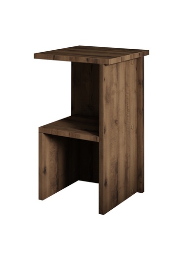 Roisin Modern Çok Amaçlı Komodin & Yan Sehpa Antik Ceviz
