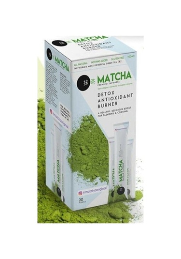 Matcha Premium Japon Çayı Detox Antioxidant 20'li Saşe
