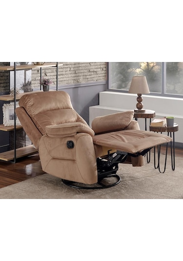 Nironyatak Multi Fonksiyonel Sallanan Dönen ve Yatan Kol Tv Baba Koltuğu Kahverengi