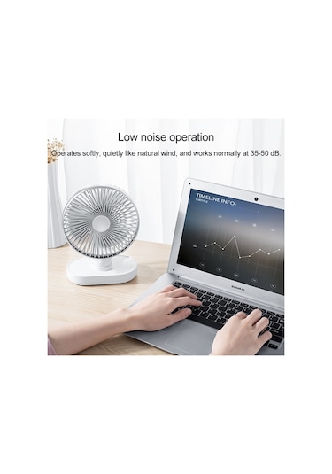 Cbtx D77 4W Mikro USB Ve USB-C Taşınabilir Hareketli Masaüstü Vantilatör