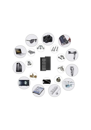 Trendooze Tornavida Tornavida Seti, Plastic Parçalı Mini Manyetik Hassas Handle Cep Arada 25'i 24 1 Wy