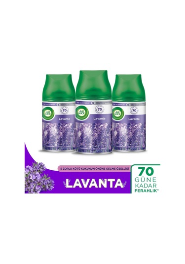 Air Wick Oda Kokusu Freshmatic Makine Yedek Spreyi Lavanta 3x250ml Lavanta