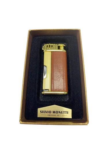 Silvio Monetti Sarı Kahverengi Deri Çakmak 709393