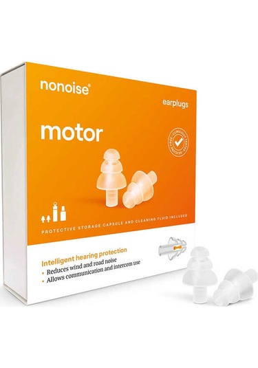 Nonoıse Moto Kulak Tıkacı Şeffaf