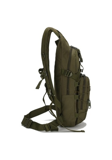 Didadodo Yeşil 800d Oxford Askeri Sırt Çantası 15 L Molle Taktik Yürüyüş Bisiklet Kamp Çantası Yeşil