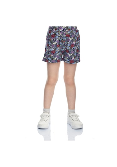 Lovetti Kız Çocuk Cottage Garden Desen Cepli Şort 8977 Çok Renkli