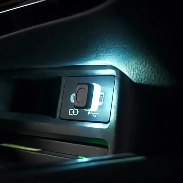 Trendooze Turcoshop11 2 Adet Kırmızı Mini Usb Led Araç İçi Lamba