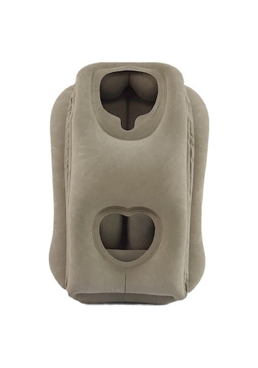 Geeksen Pvc Şişme Seyahat Yastığı - Hızlı Tren Ve Araç Koltukları İçin Konforlu Boyun Desteği Siyah Ürün + Depolama Çantası