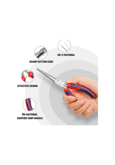 Workpro Wp231099 150mm Cr-v Elektronikçi Profesyonel Mini Uzun Burun Pense Fr Wp231099