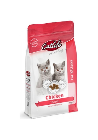 Catlife Kitten Tavuklu Yavru Kedi Maması 1 KG