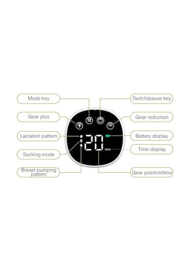 My-376 Taşınabilir Elleri Serbest Elektrikli Göğüs Pompası Sessiz Gizli Göğüs Pompası 3 Mod 9 Emme Seviyesi 180ml Kapasite