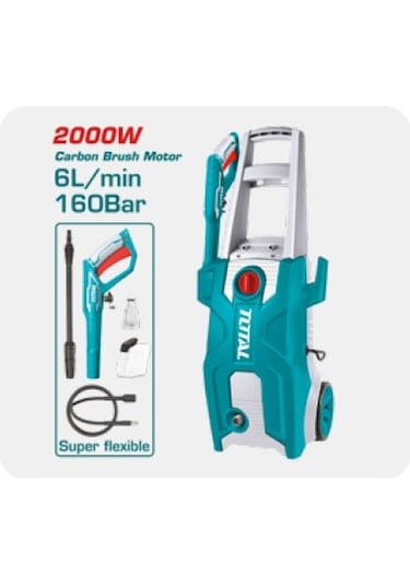 Total Yüksek Basınçlı Yıkama Makinesi 2000 W