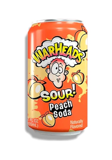 Warheads Sour Peach Soda 355 ML