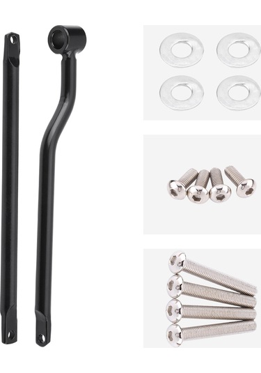 Lemestar Motosiklet Çanta Tutucu, Paslanmaz Çelik, Siyah, Honda/suzuki/yamaha/kawasaki Uyumlu, Swing Arm Hareketi İçin Boşluk Sağlar, Dayanıklı Ve Sabit Tutma Diğer