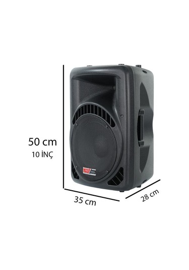 Lastvoice Ample-10ap Taşınabilir Seyyar Portatif Mikrofonlu Elektrikli Ses Sistemi Hoparlör 600 Watt