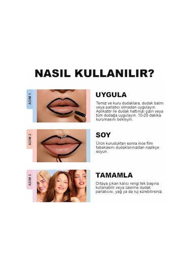 Sacheu Lip Liner Stay-n Soyulabilir Uzun Süre Kalıcı Dudak Çizgisi Belirginleştirici 00 Leftonred 3.5ml 00 Leftonred