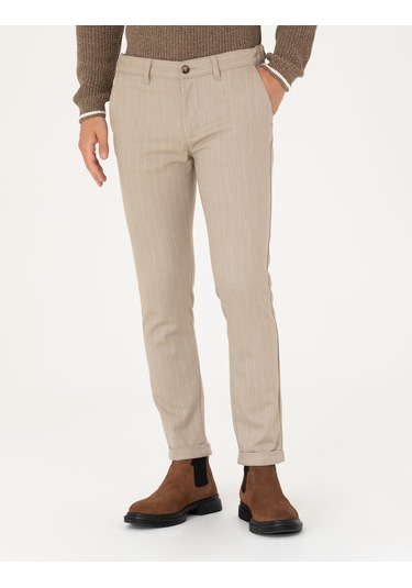 Pierre Cardin Erkek Vizon Pantolon Kanvas-chino 50278471-vr052 Vizon