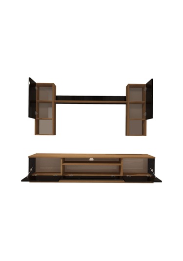 Decoraktiv Trio 5das Mdf Tv Ünitesi Tv Sehpası Ceviz - Siyah