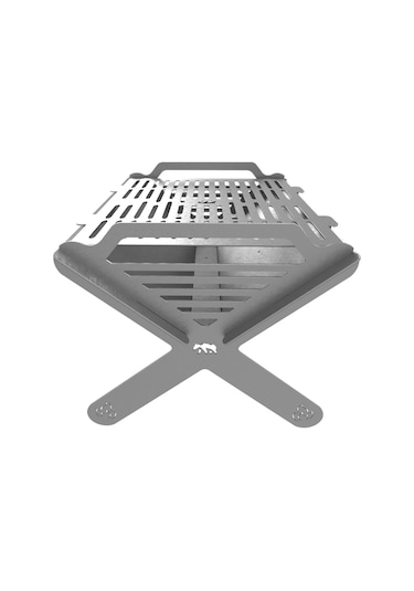 Kamp Ayısı X-mangal : Çelik Mangal Katlanabilir Izgara Çantalı, Taşınabilir, Dayanıklı, Hızlı Kurulum