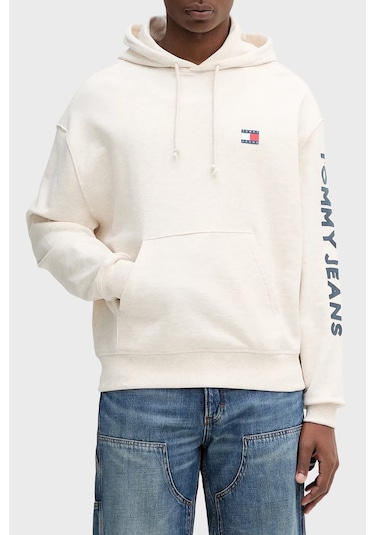 Tommy Jeans Erkek Sweat Dm0dm21834 Ae3 Bej Bej